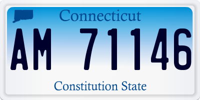 CT license plate AM71146