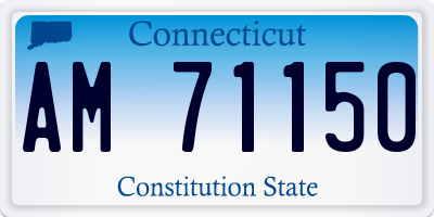 CT license plate AM71150