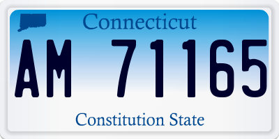 CT license plate AM71165