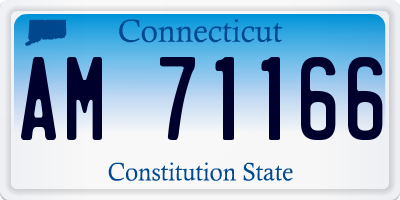 CT license plate AM71166