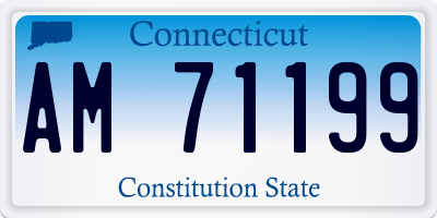 CT license plate AM71199
