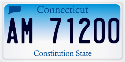 CT license plate AM71200