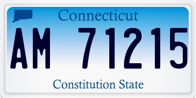 CT license plate AM71215