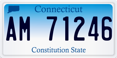 CT license plate AM71246