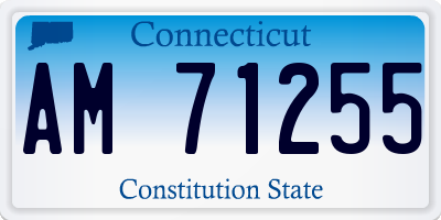 CT license plate AM71255