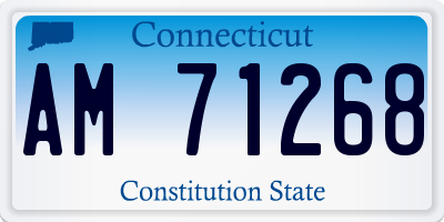 CT license plate AM71268