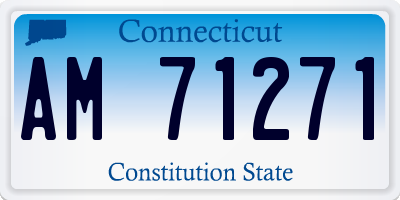 CT license plate AM71271