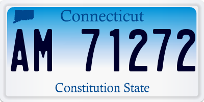 CT license plate AM71272