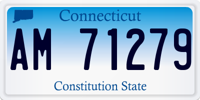 CT license plate AM71279