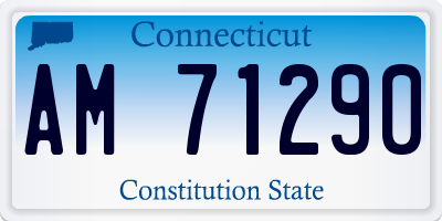 CT license plate AM71290