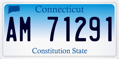 CT license plate AM71291