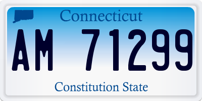 CT license plate AM71299