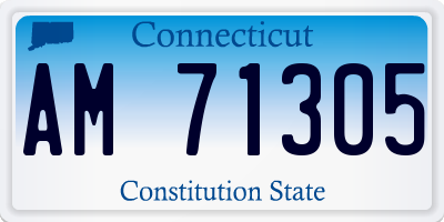 CT license plate AM71305