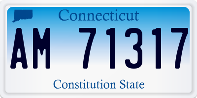 CT license plate AM71317