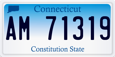 CT license plate AM71319