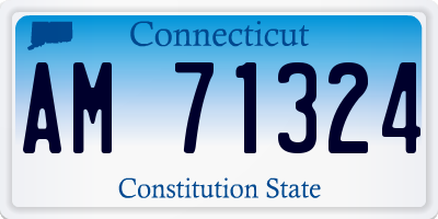 CT license plate AM71324