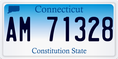 CT license plate AM71328