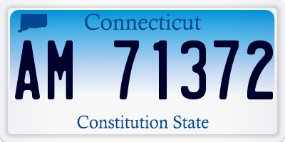 CT license plate AM71372