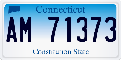 CT license plate AM71373
