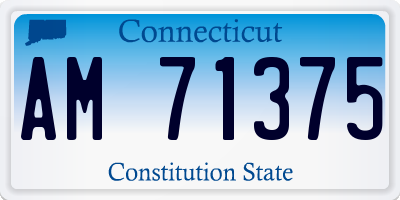CT license plate AM71375