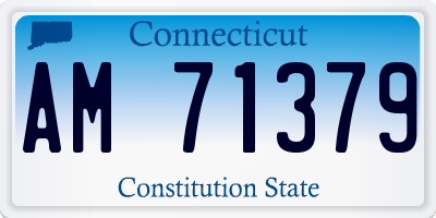 CT license plate AM71379