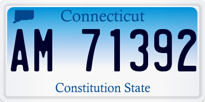 CT license plate AM71392
