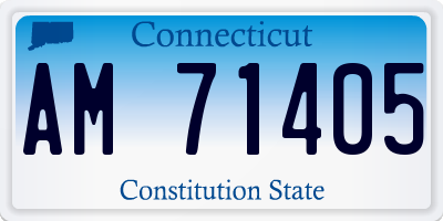 CT license plate AM71405
