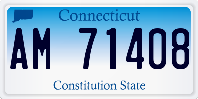 CT license plate AM71408