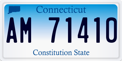CT license plate AM71410