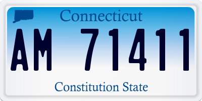 CT license plate AM71411