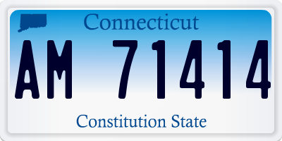 CT license plate AM71414