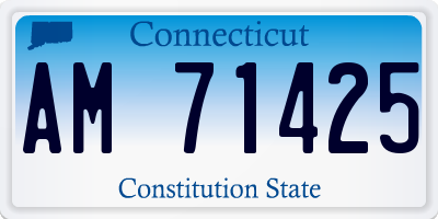CT license plate AM71425