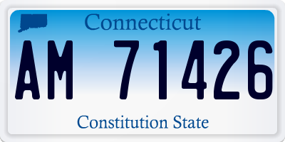 CT license plate AM71426