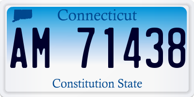 CT license plate AM71438