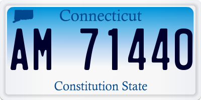 CT license plate AM71440