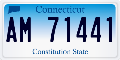 CT license plate AM71441