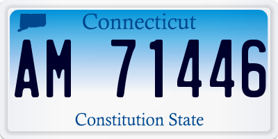 CT license plate AM71446