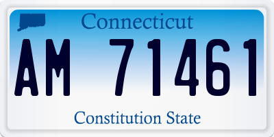 CT license plate AM71461