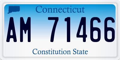 CT license plate AM71466