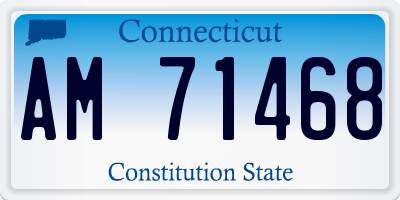 CT license plate AM71468