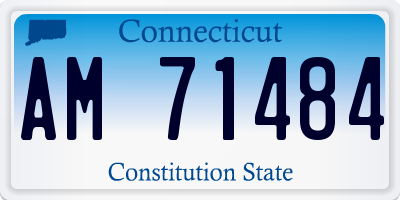 CT license plate AM71484