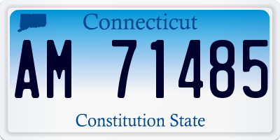 CT license plate AM71485