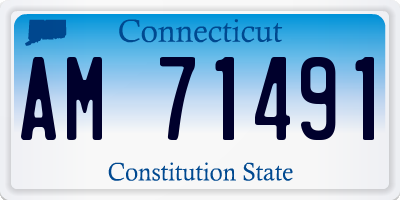 CT license plate AM71491