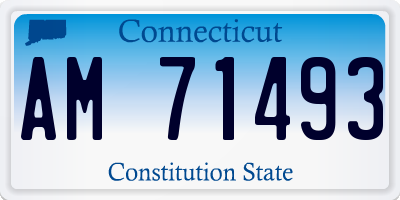 CT license plate AM71493
