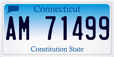 CT license plate AM71499