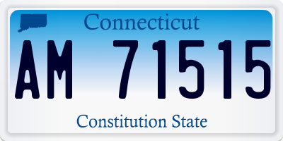 CT license plate AM71515