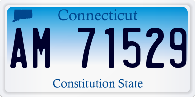 CT license plate AM71529
