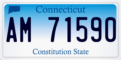 CT license plate AM71590
