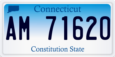 CT license plate AM71620