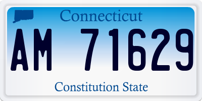CT license plate AM71629